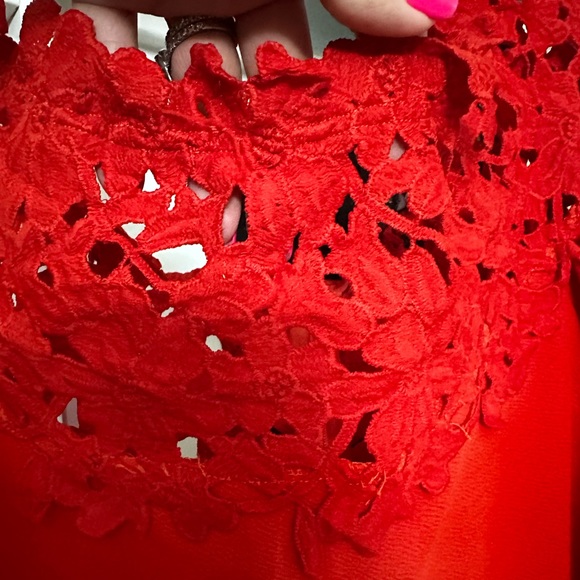 Hot Red Dress - worn once! 🔥 Still in excellent condition!! Classy!! XL 14/16 - Picture 9 of 13